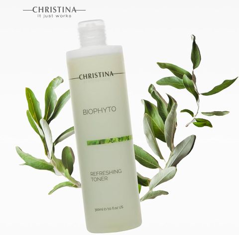 Nước hoa hồng thảo dược Christina Biophyto Refreshing Toner 300ml
