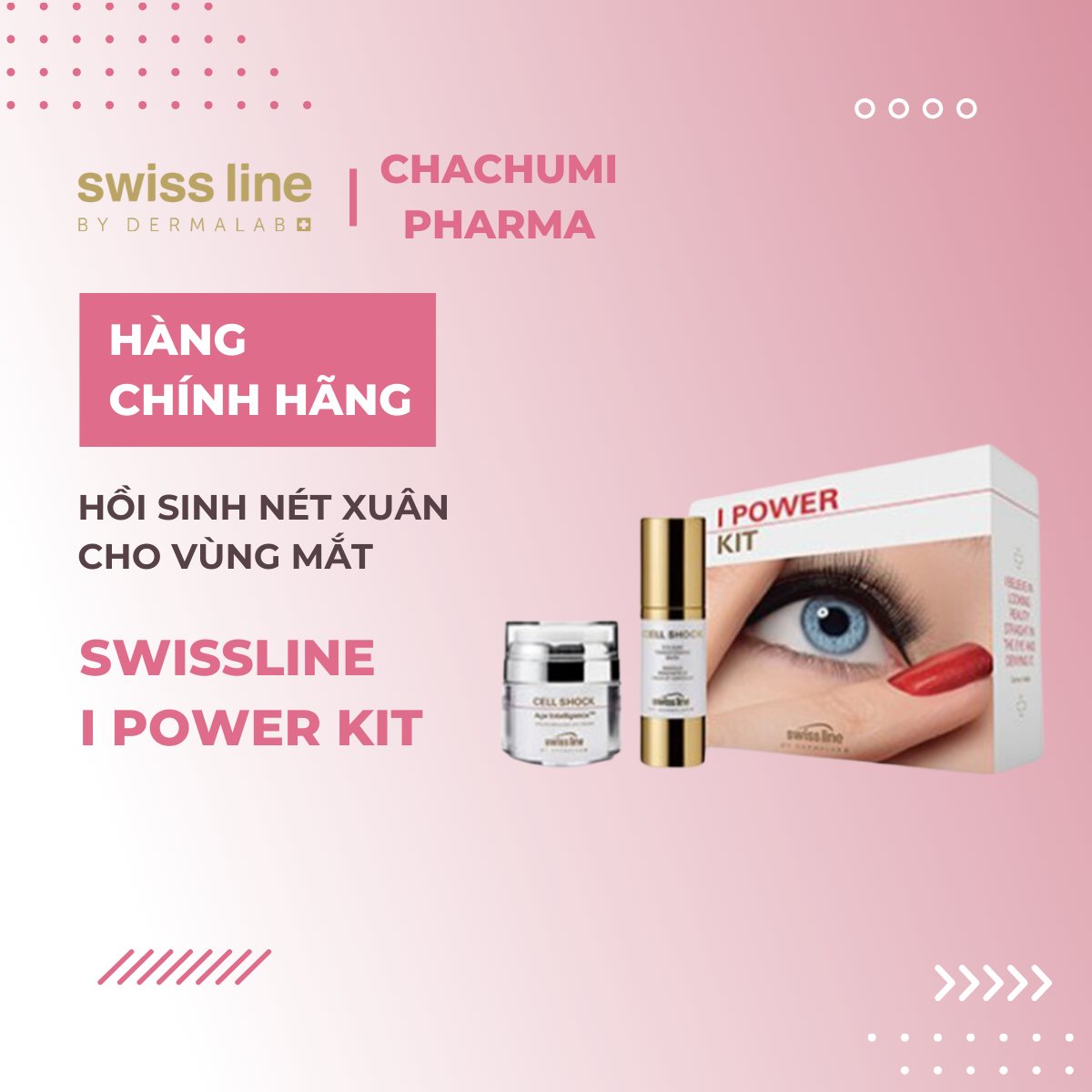 Swissline I Power Kit - Bộ hồi sinh nét xuân cho vùng mắt