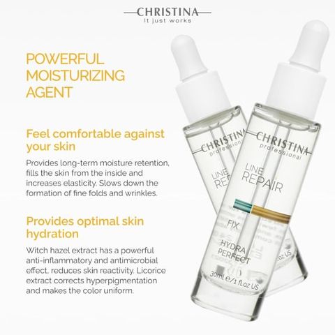Huyết thanh Christina Line Repair Fix Hydra Perfect dưỡng ẩm, tăng cường độ săn chắc da 30ml