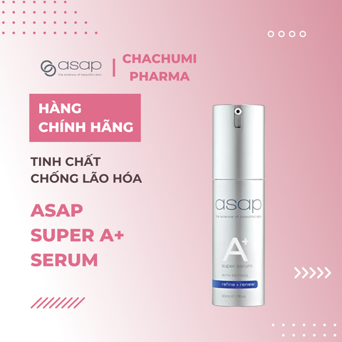 Asap Super A+ Serum – Tinh Chất Vitamin A Đậm Đặc 30ml