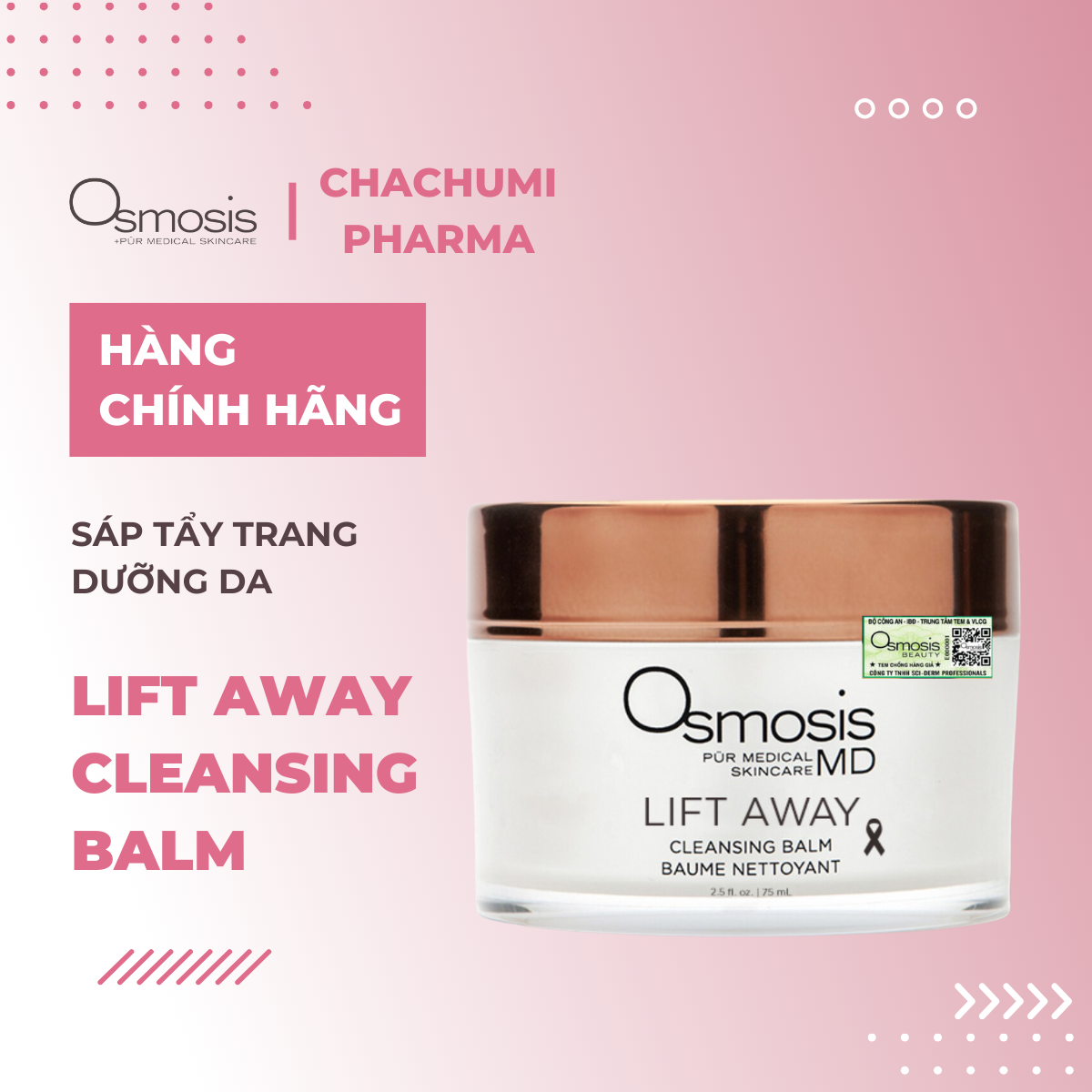 Osmosis Lift Away Cleansing Balm - Sáp Tẩy Trang 75ml