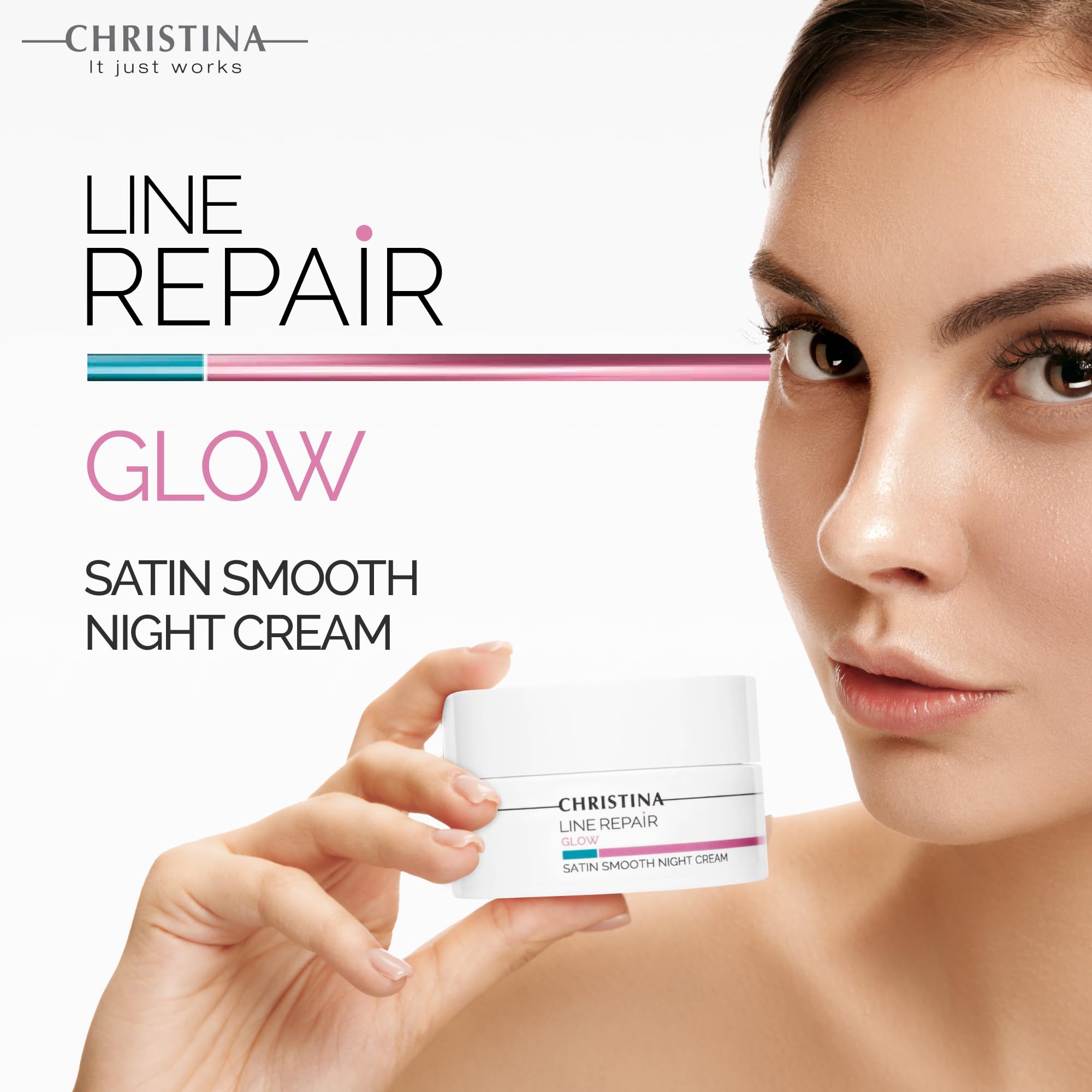 Christina Line Repair Satin Smooth Night Cream - Kem Dưỡng Dưỡng Căng Bóng, Tái Tạo Da Ban Đêm 50ml