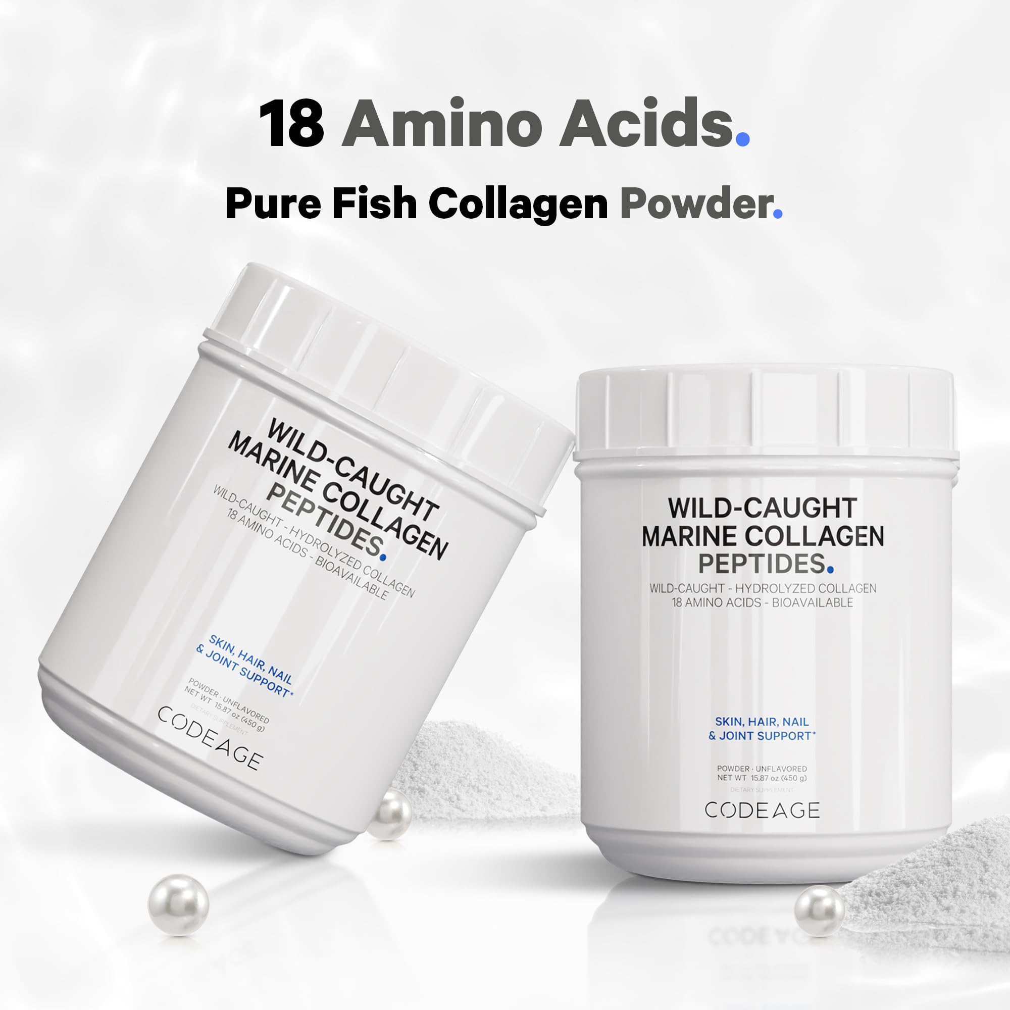 CODEAGE WILD CAUGHT MARINE COLLAGEN PEPTIDES POWDER