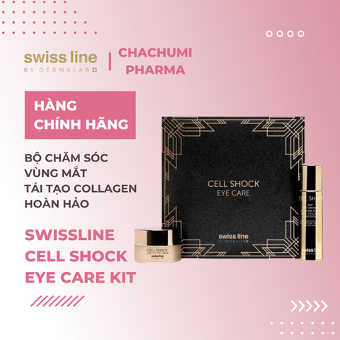 Swissline Cell Shock Eye Care Kit - Bộ chăm sóc vùng mắt tái tạo collagen hoàn hảo