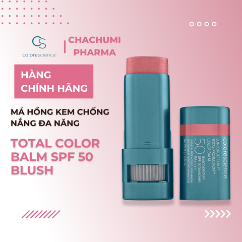 Bộ 3 Má Hồng Kem Colorescience Total Color Balm SPF 50 Chống Nắng Đa Năng