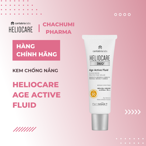 Heliocare Age Active Fluid 50ml - Kem chống nắng