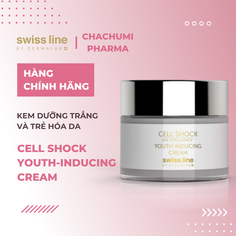 Swissline Cell Shock Youth Inducing Cream - Kem trẻ hóa và trắng sáng hoàn hảo, tái phân lập cấu trúc tế bào da