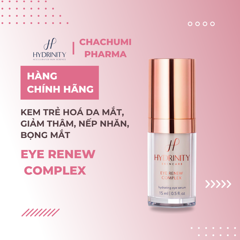 Kem Trẻ Hoá Da Mắt Hydrinity Eye Renew Complex Giảm Thâm, Nếp Nhăn, Bọng Mắt 15ml