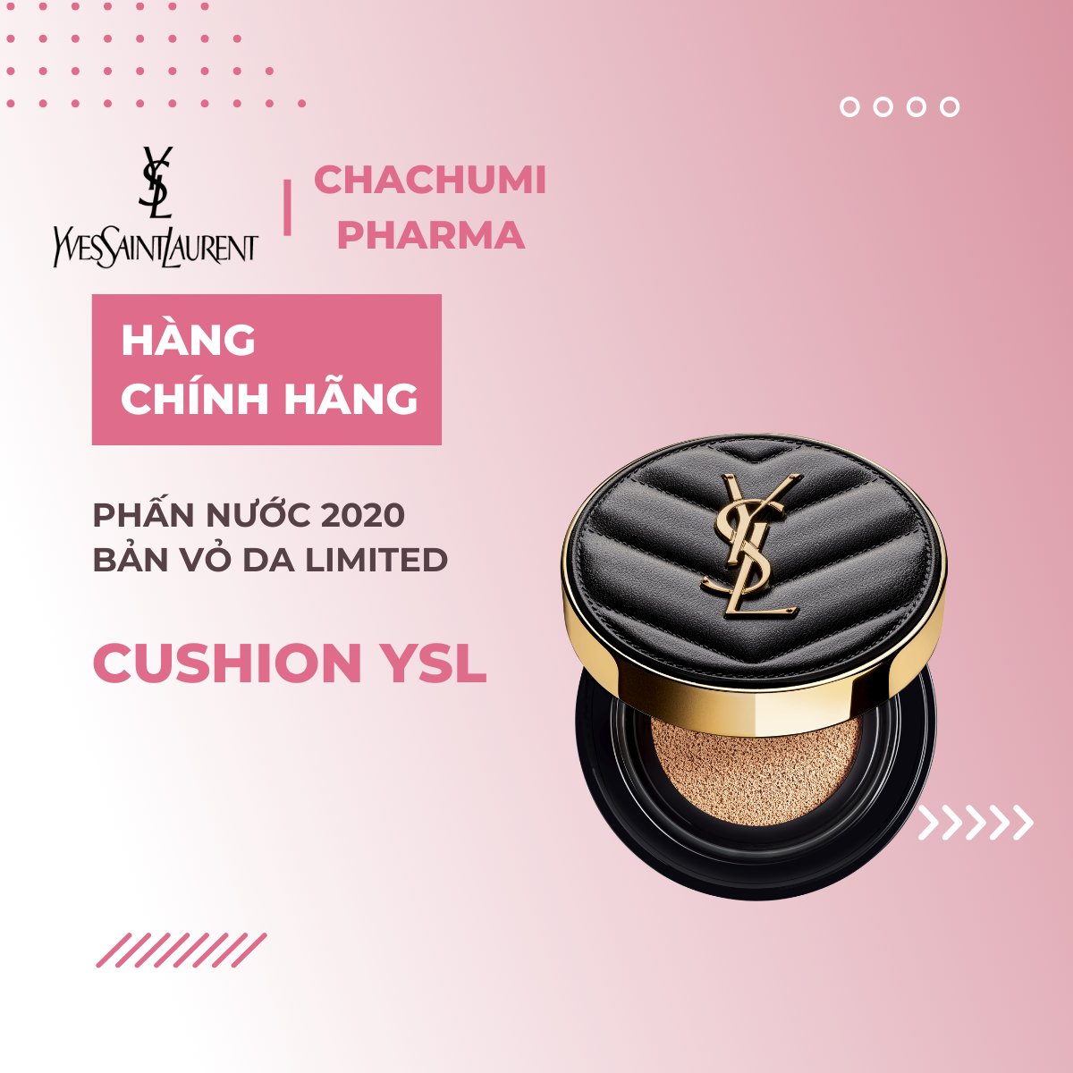 Cushion YSL - Phấn Nước 2020 Bản Vỏ Da Limited