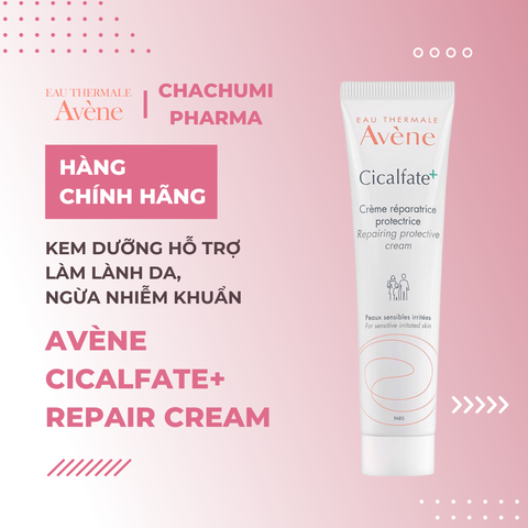 Avène Cicalfate Repair Cream - Kem Dưỡng Hỗ Trợ Làm Lành Da, Ngừa Nhiễm Khuẩn 40ml