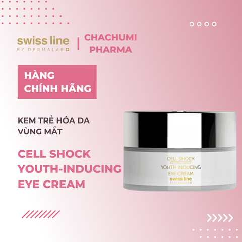 Swissline Cell Shock Al Youth Inducing Eye Cream - Kem trẻ hóa đa chức năng vùng mắt chống nhăn, xóa thâm, tái phân lập cấu trúc tế bào