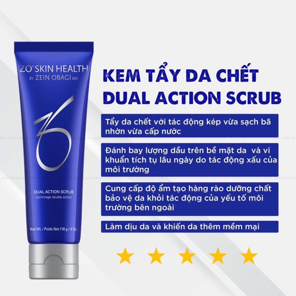 ZO SKIN HEALTH DUAL ACTION SCRUB - Kem tẩy da chết