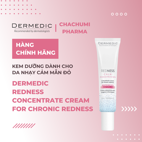 Dermedic REDNESS Rosacea Prone Skin Anti-Ageing Night Cream - Kem dưỡng da nhạy cảm mẫn đỏ chống lão hóa 40ml