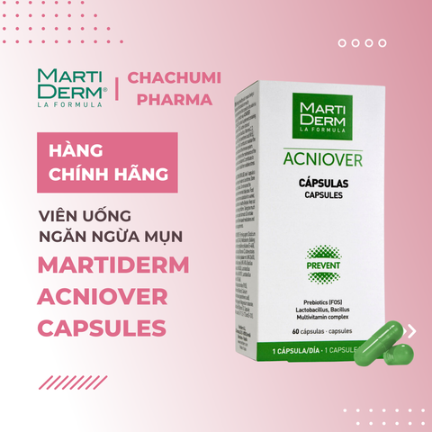 MartiDerm Acniover Capsules - Viên Uống Ngăn Ngừa Mụn (60 viên)