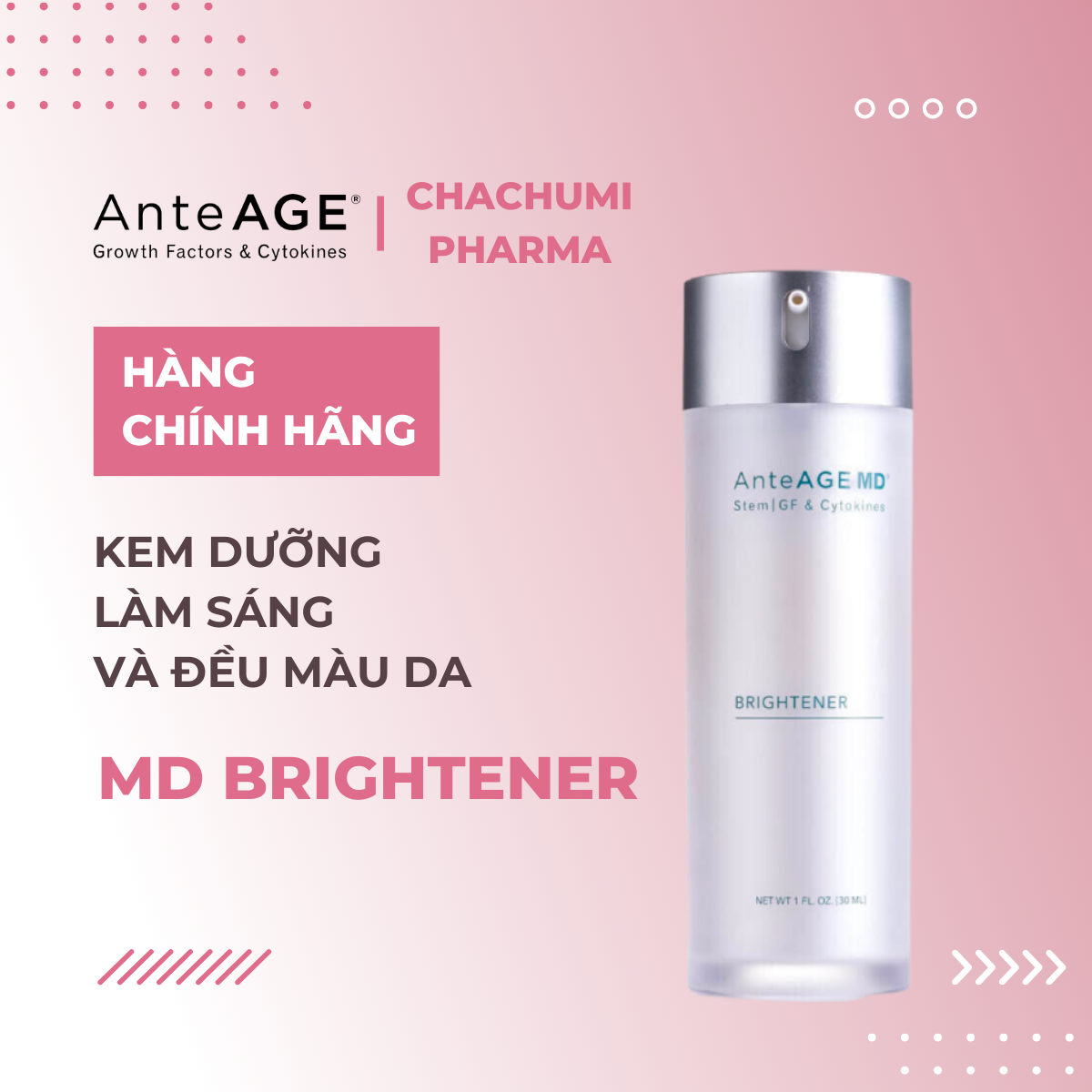 AnteAGE MD Brightener - Dưỡng Làm Sáng Và Đều Màu Da