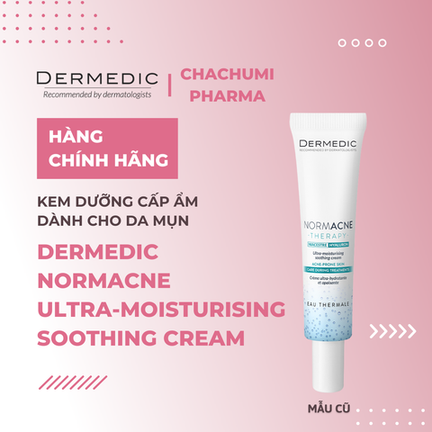 Dermedic Normacne Ultra Moisturising Soothing Cream - Kem Dưỡng Cấp Ẩm Điều Trị Mụn 40ml