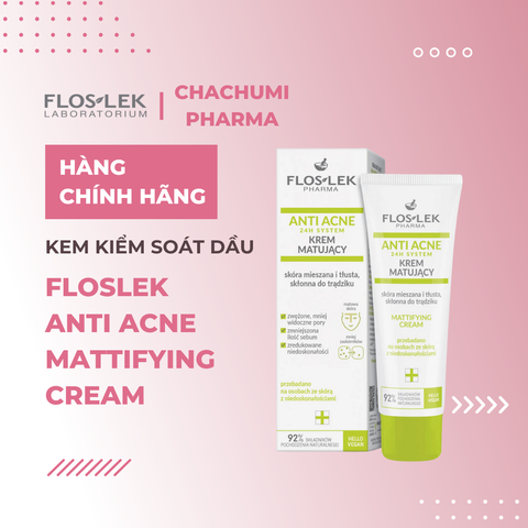 Floslek Anti Acne Mattifying Cream - Kem kiểm soát dầu