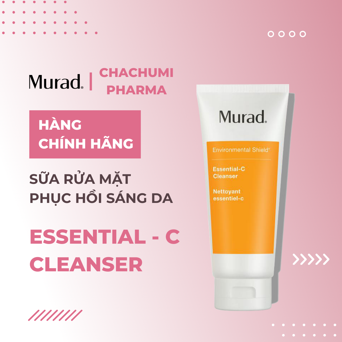 Murad Essential-C Cleanser - Sữa Rửa Mặt Phục Hồi Sáng Da