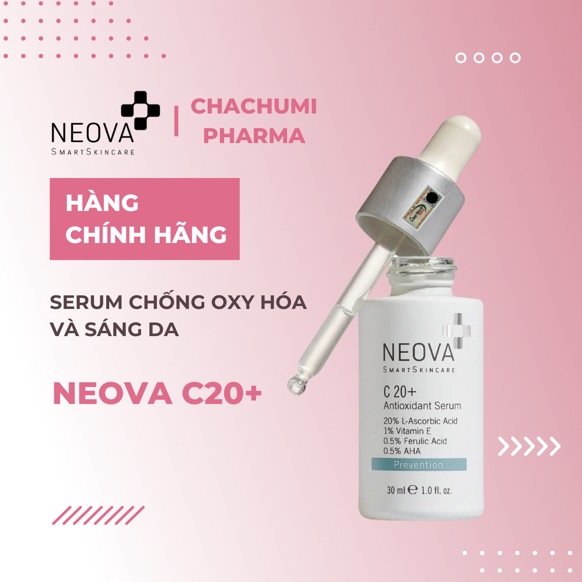 Serum Neova C20+ chống oxy hoá, sáng da