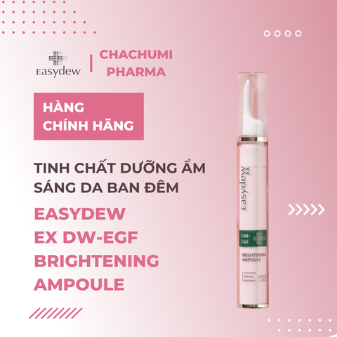 Easydew Ex DW-EGF Brightening Ampoule - Tinh Chất Dưỡng Ẩm Sáng Da Ban Đêm