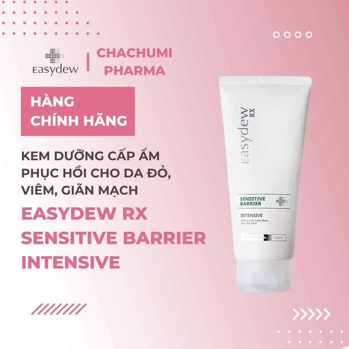 Easydew Rx Sensitive Barrier Intensive 150ml - Kem dưỡng cấp