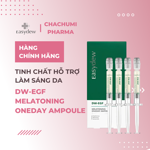 Tinh Chất Easydew DW-EGF Melatoning Oneday Ampoule Hỗ Trợ Làm Sáng Da, Cải Thiện Độ Đàn Hồi, Nếp Nhăn (1ml*7 ống)