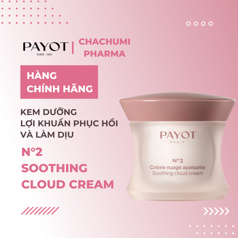 Kem dưỡng PAYOT N°2 Soothing Cloud Cream lợi khuẩn phục hồi cấp ẩm 50ml