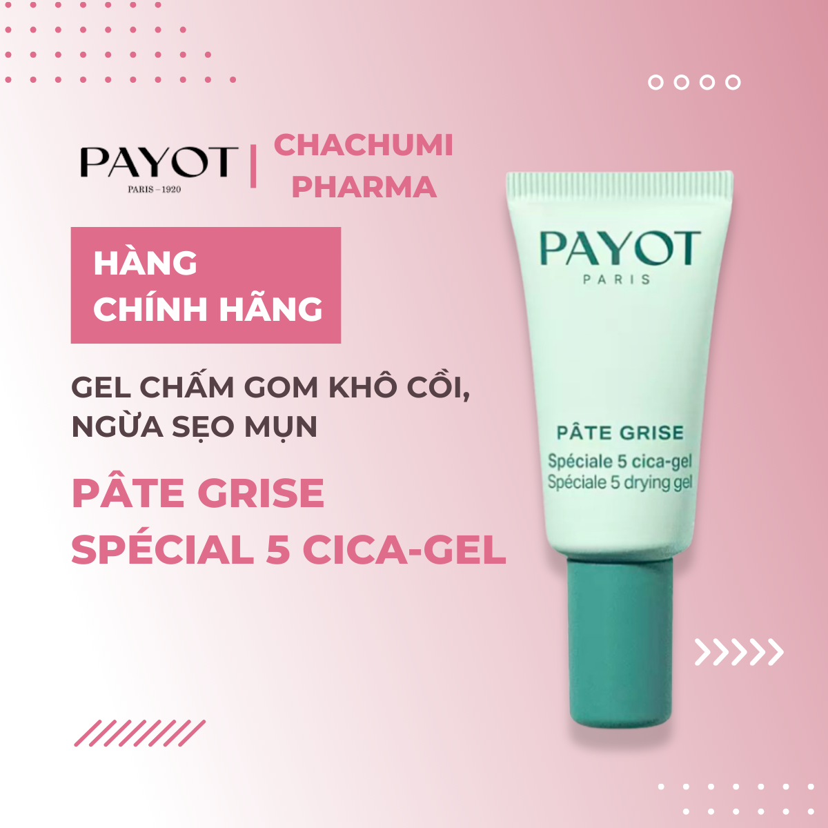Gel chấm mụn PAYOT Pâte Grise Spécial 5 Drying Gel gom cồi ngừa thâm sẹo 15ml
