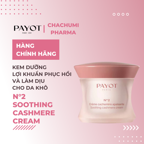 Kem dưỡng PAYOT N°2 Soothing Cashmere Cream lợi khuẩn làm dịu da khô 50ml