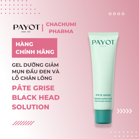 Gel dưỡng PAYOT Pâte Grise Black Head Solution giảm mụn đầu đen se khít lỗ chân lông 30ml