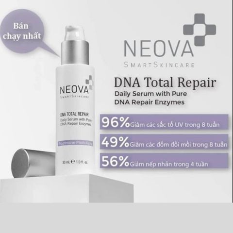 Neova DNA Total Repair - Serum Phục hồi Chống Oxy hóa chứa Enzymes DNA Tinh khiết
