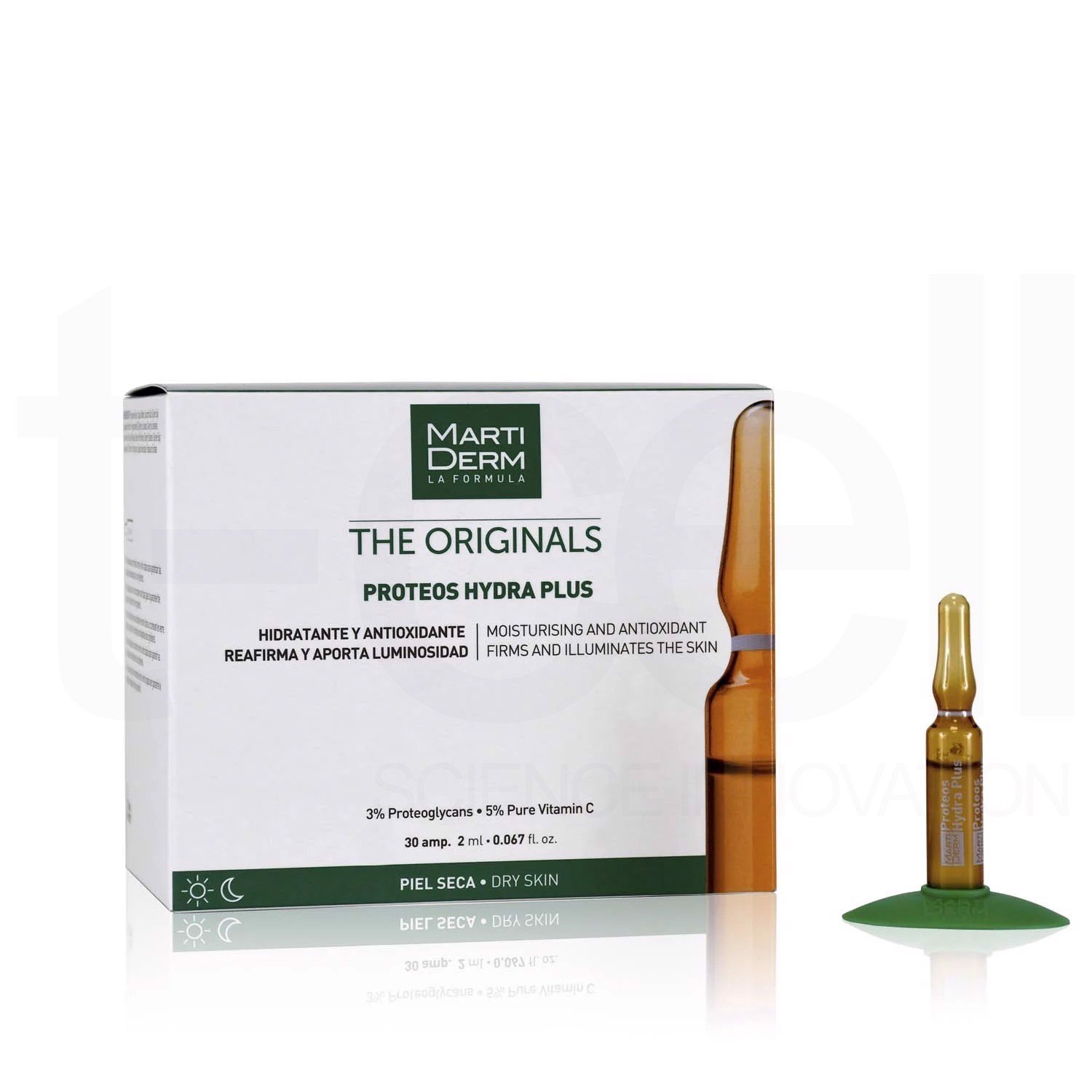 MartiDerm The Originals Proteos Hydra Plus - Ampoule Dưỡng Ẩm, Làm Săn Chắc & Ngừa Lão Hoá Da