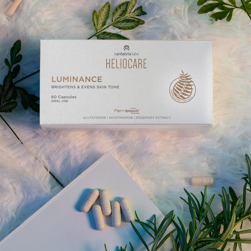 Viên Uống Sáng Da, Hỗ Trợ Mờ Nám, Giảm sắc Tố Heliocare Luminance Brightening & Even Skin Tone 60 Viên