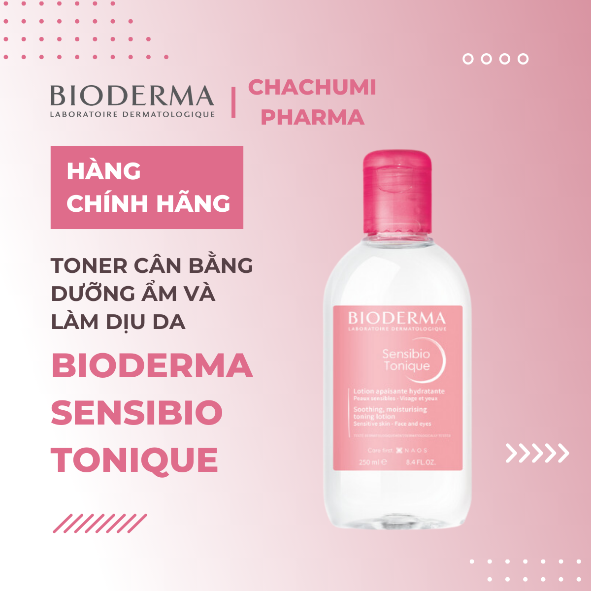 Bioderma Sensibio Tonique - Toner Cân Bằng Dưỡng Ẩm Và Làm Dịu Da