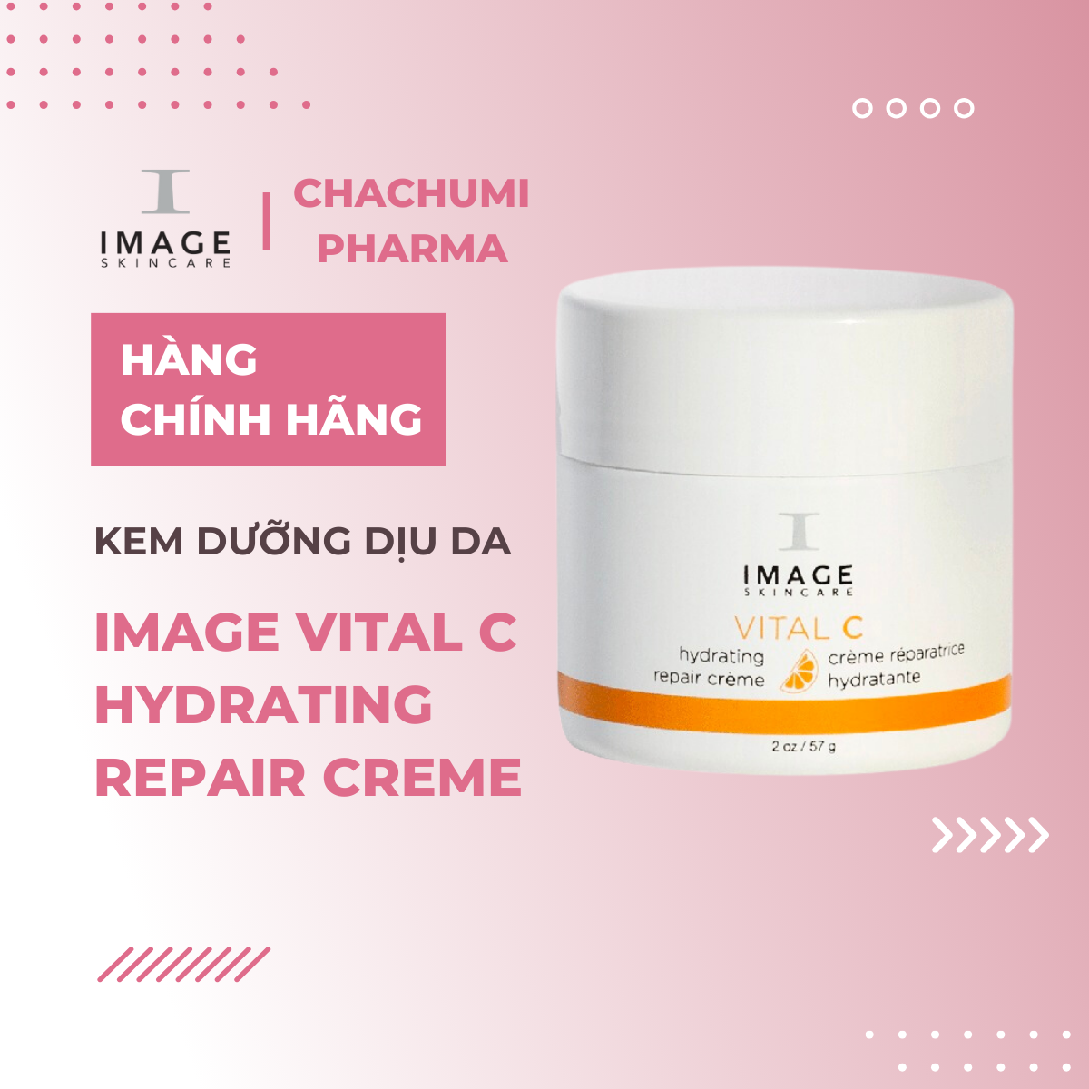 Image Vital C Hydrating Repair Creme - Kem dịu da, giảm kích ứng