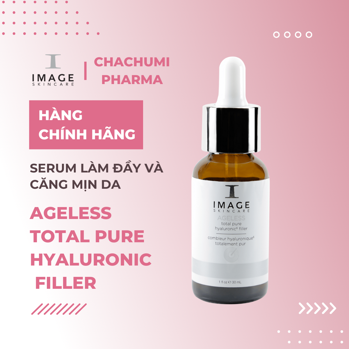 Image Skincare Ageless Total Pure Hyaluronic Filler 6 - Serum Làm Đầy Căng Da 30ml