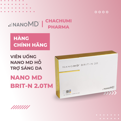 Viên uống Nano MD hỗ trợ sáng da, tăng sinh collagen Nano MD Brit-N 2.0TM 30 viên