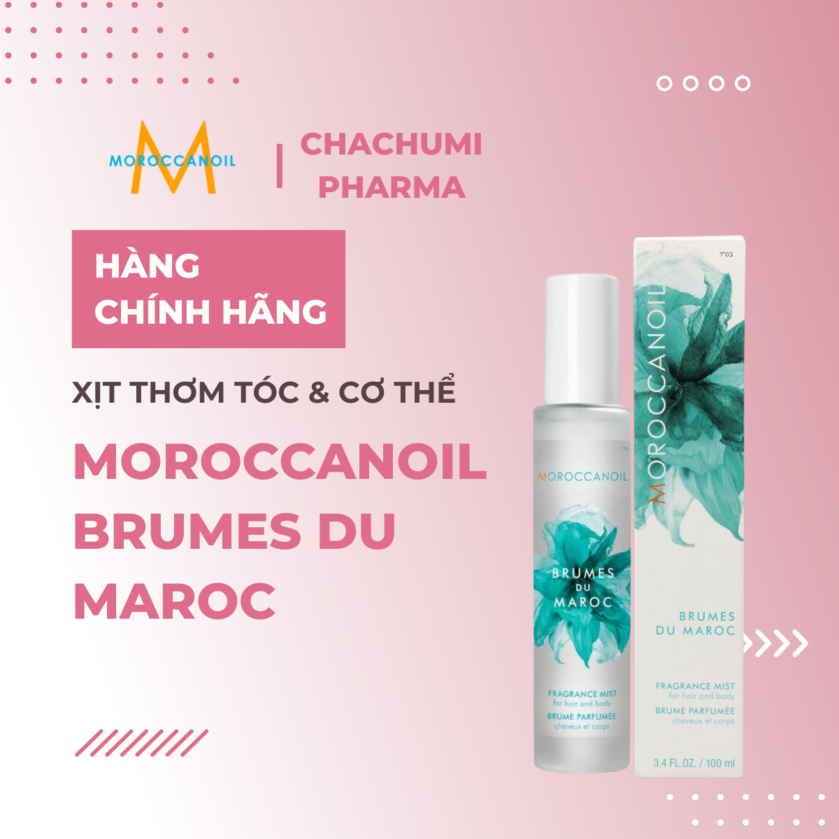 Moroccanoil Brumes Du Maroc 30ml - Xịt thơm tóc & cơ thể