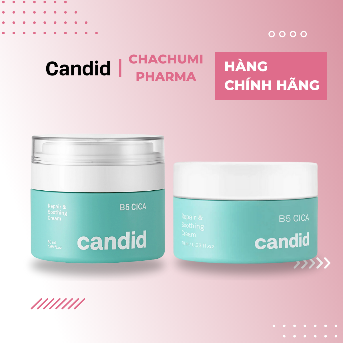 Candid B5 CICA Repair & Soothing Cream - Kem Dưỡng Ẩm Hỗ Trợ Phục Hồi Da B5 CICA 50ml