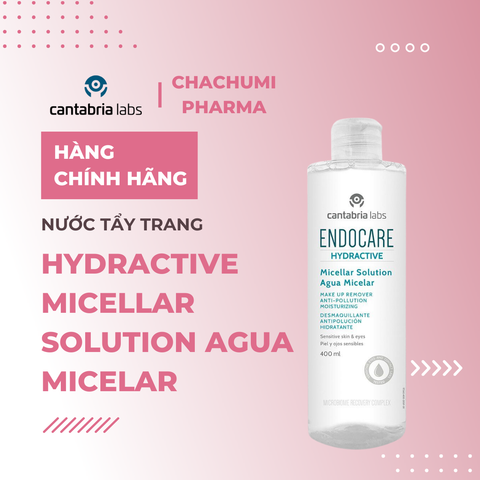 Endocare Hydractive Micellar Solution Agua Micelar - Nước Tẩy Trang 400ml