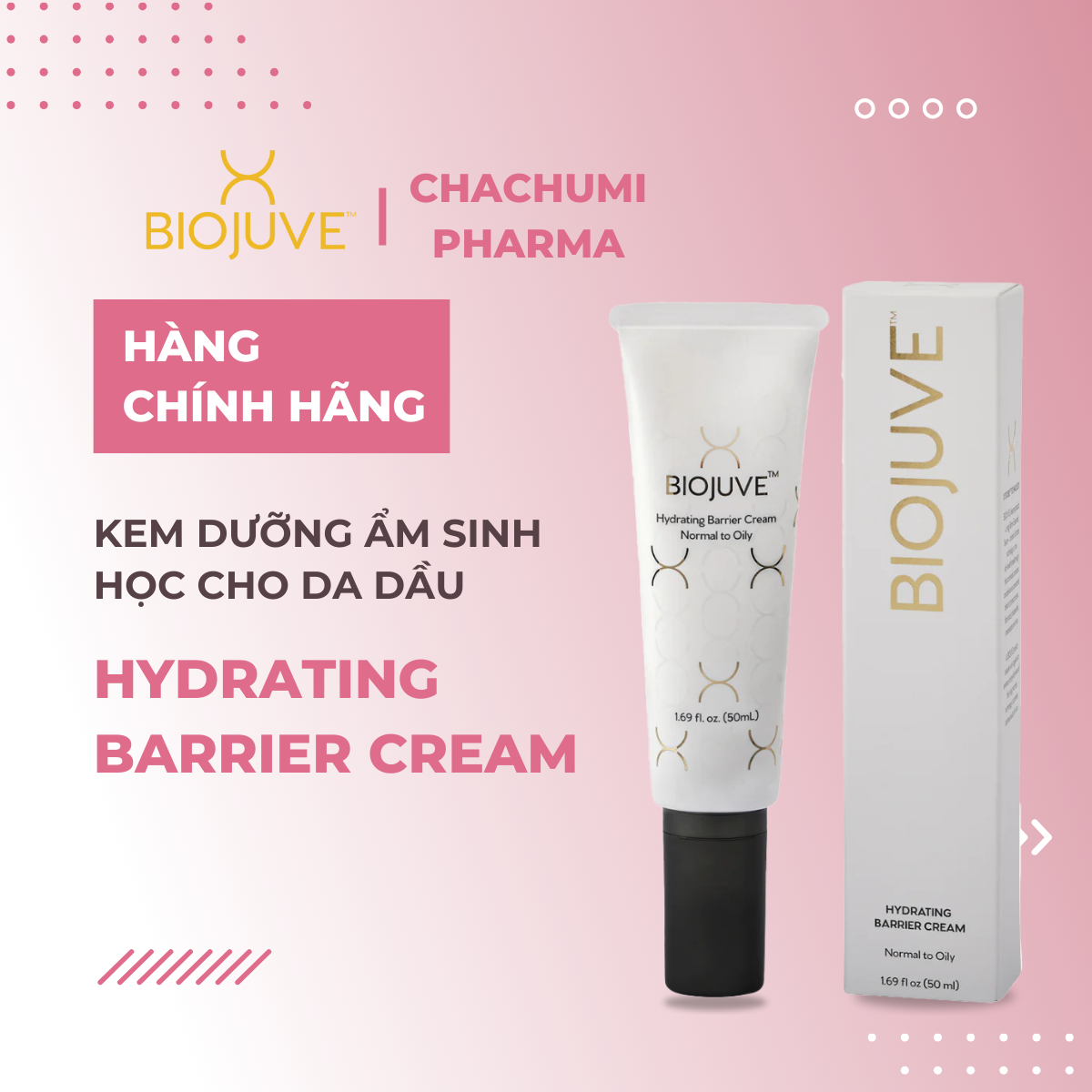 Kem Dưỡng Ẩm Sinh Học BIOJUVE Hydrating Barrier Cream 50ml