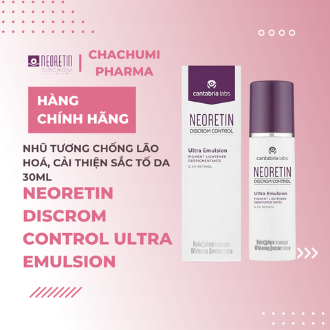 Nhũ tương Neoretin Discrom Control Ultra Emulsion chống lão hoá, cải thiện sắc tố da 30ml