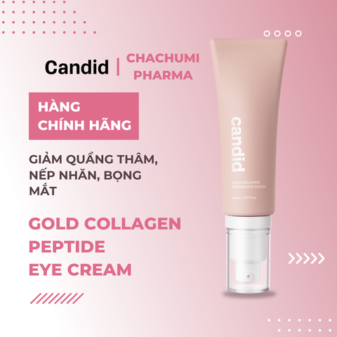 Kem Dưỡng Mắt 2in1 Candid Gold Collagen Peptide 30ml