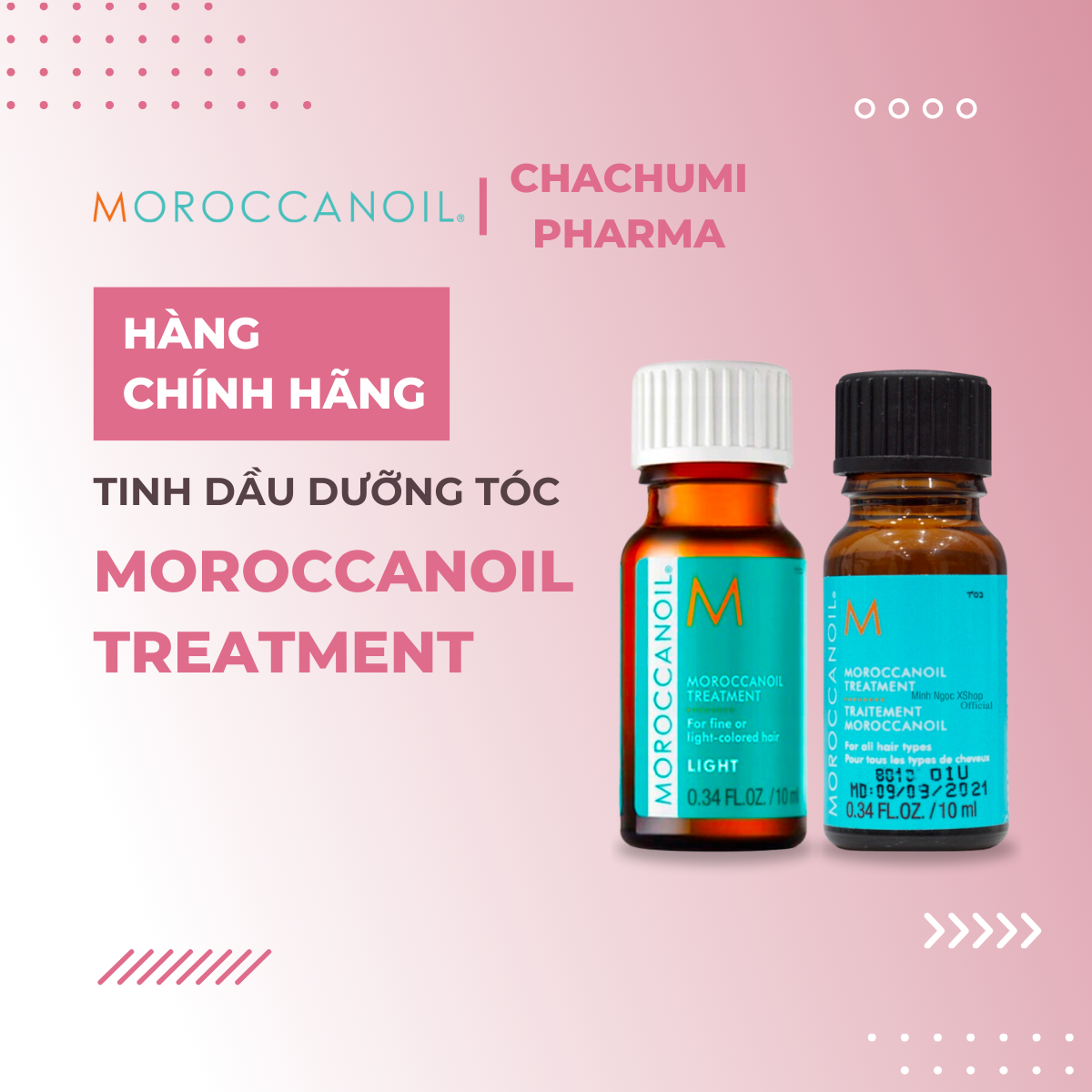 Moroccanoil treatment minisize 10ML - Tinh dầu dưỡng tóc