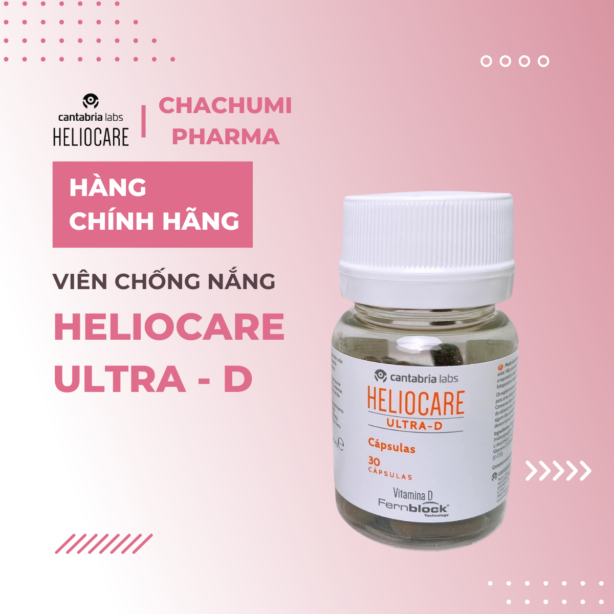 Heliocare Ultra - D - Viên chống nắng 30v