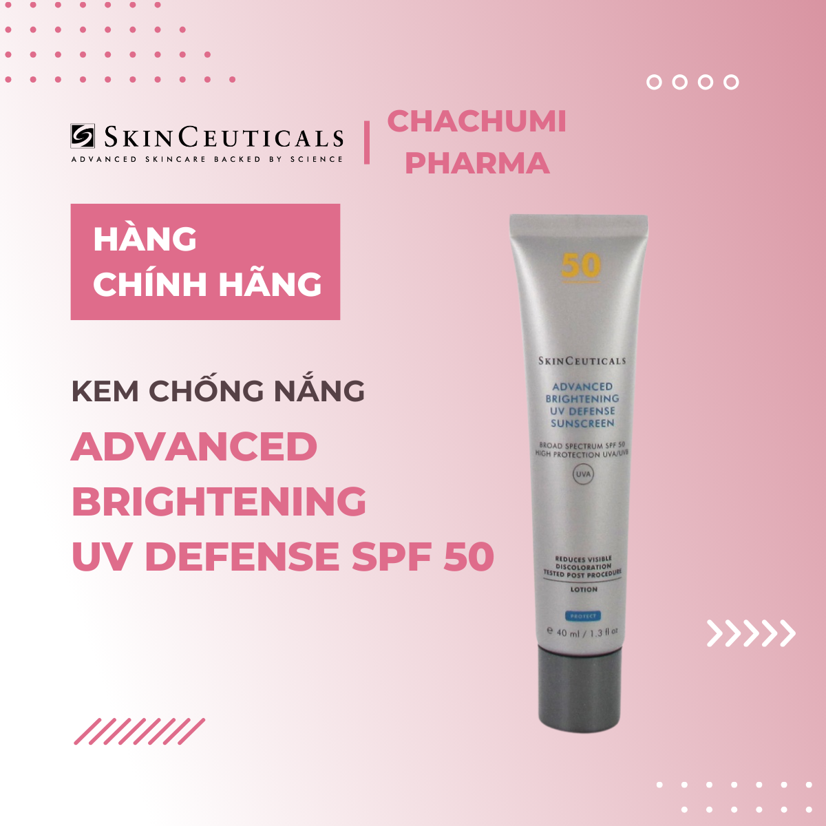 Kem chống nắng Skinceuticals Advanced Brightening UV Defense SPF 50 40ml