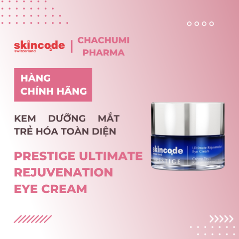 Skincode Prestige Ultimate Rejuvenation Eye Cream - Kem dưỡng mắt phục hồi sinh lực và trẻ hóa toàn diện