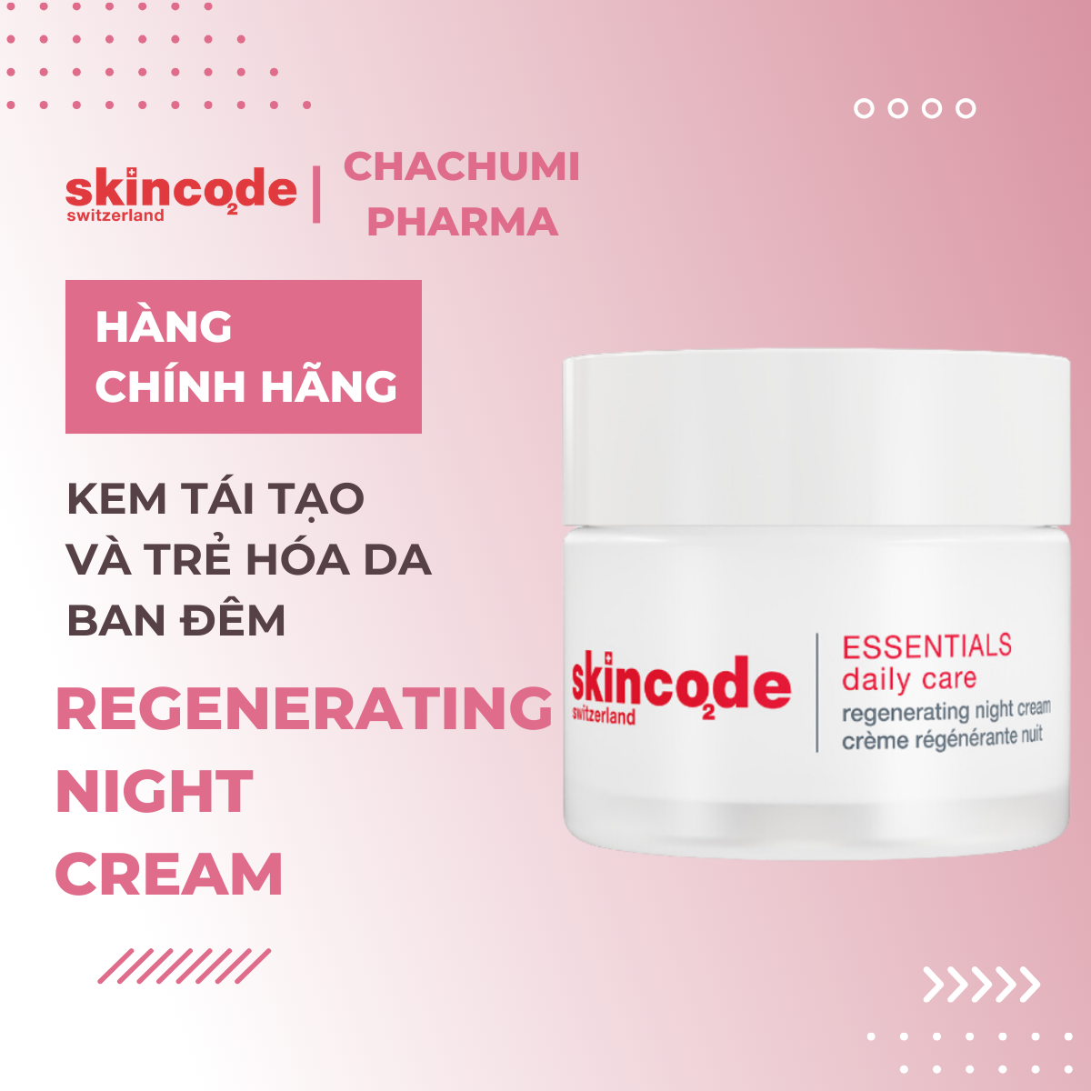 Skincode Regenerating Night  Cream - Kem tái tạo và trẻ hóa da ban đêm