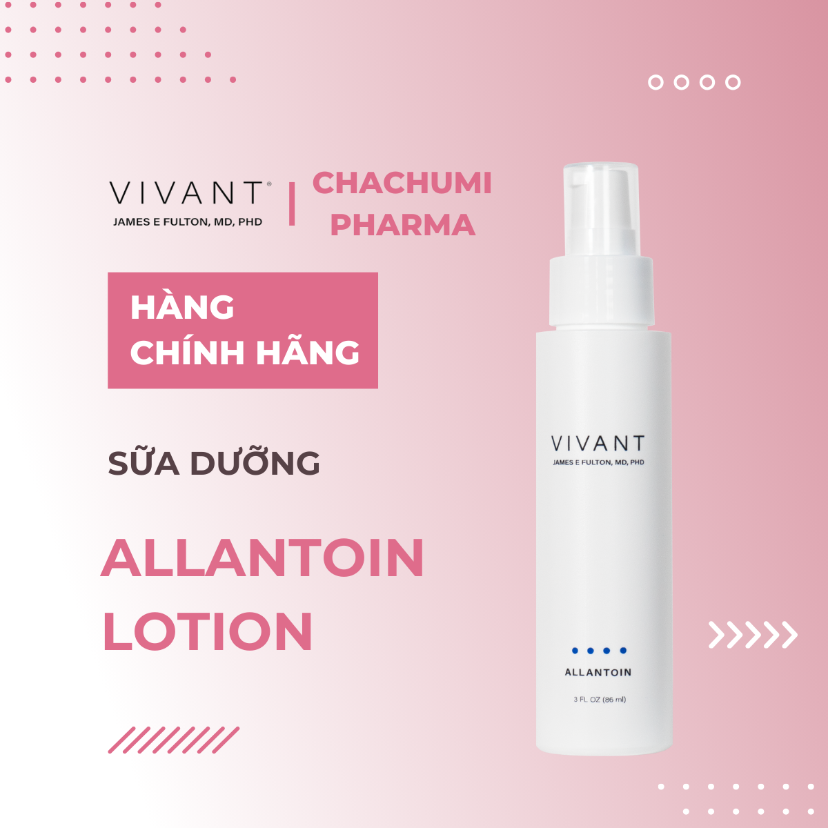Vivant Allantoinn Sedating & Hydrating Lotion - Sữa dưỡng