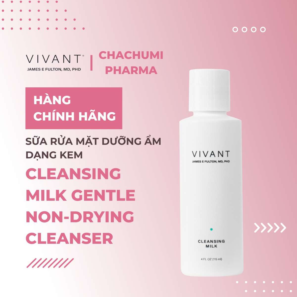 Cleansing Milk Gentle Non - Drying Cleanser - Sữa rửa mặt dưỡng ẩm dạng kem